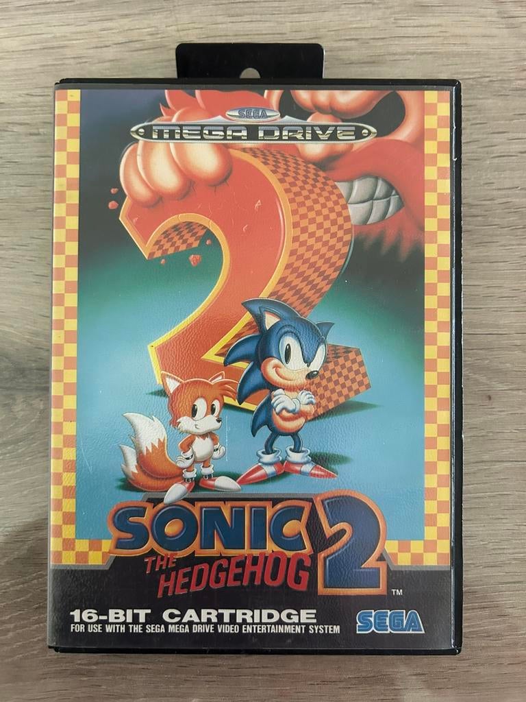 Sega Mega Drive Sonic 2-game met instructies, Games en Spelcomputers, Ophalen of Verzenden, Gebruikt, Mega Drive