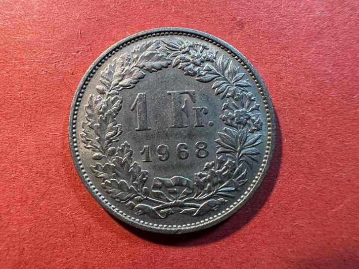 Zwitserland - 1 Frank 1968 (#285#), Postzegels en Munten, Munten | Europa | Niet-Euromunten, Losse munt, Overige landen, Ophalen of Verzenden