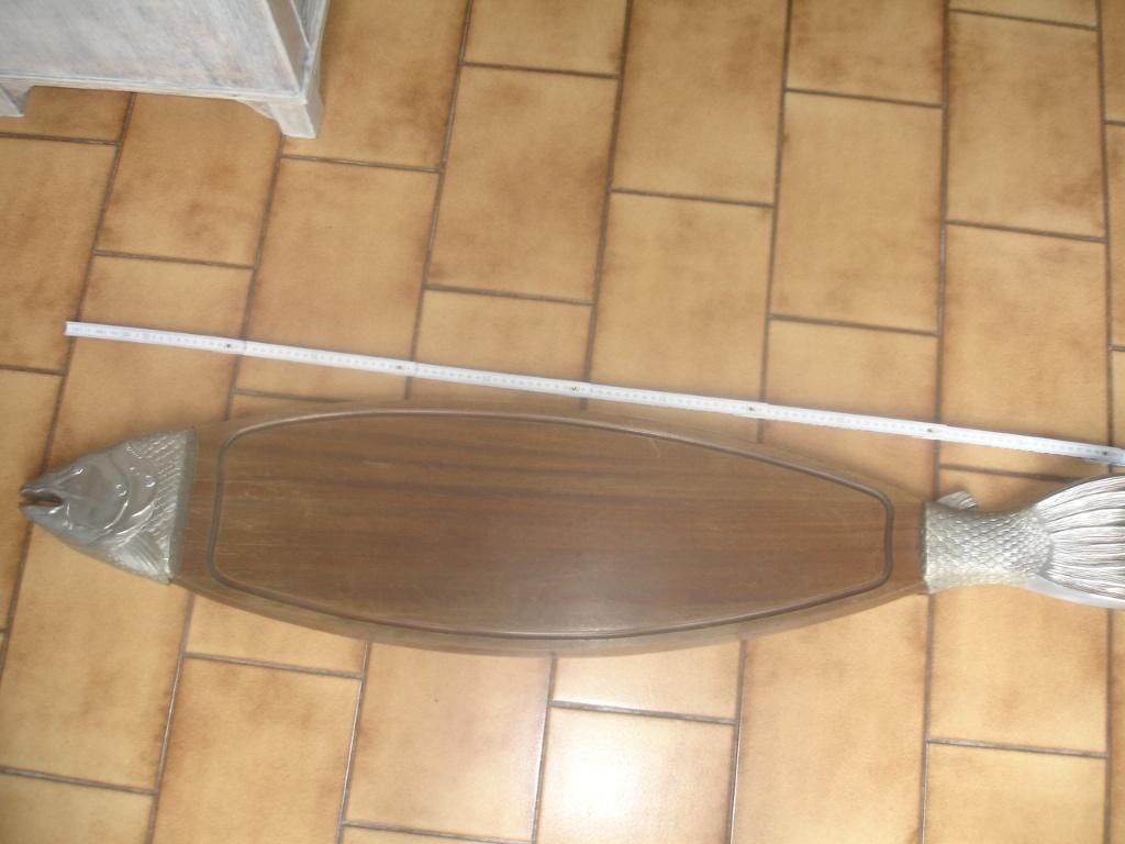 Traiteursplank om vis op te presenteren en te snijden, Huis en Inrichting, Keuken | Bestek, Gebruikt, Hout, Ophalen