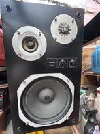 te koop boxen Hitachi HS-450, Audio, Tv en Foto, Luidsprekerboxen, Zo goed als nieuw, 120 watt of meer, Front, Rear of Stereo speakers