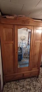 Grote halkast met spiegel en lade, Antiek en Kunst, Ophalen