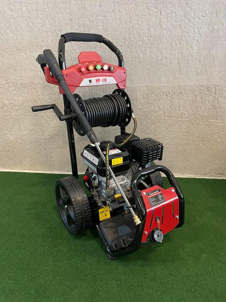 Nieuwe Nürnberg professionele benzine hogedrukreiniger, Jardin & Terrasse, Nettoyeurs haute pression, Neuf, Essence, Avec pression d'eau réglable