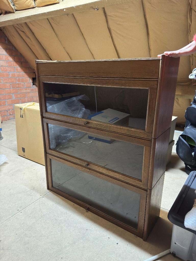 Antieke Globe Wernincke Barrister boekenkast 3-delig, Ophalen