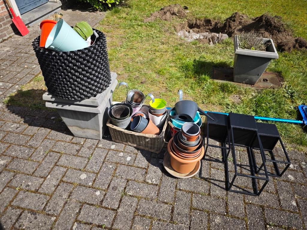 Bloem potten gratis, Tuin en Terras, Ophalen