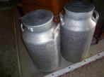 2 ALUMINIUM MELKKANNEN, Ophalen