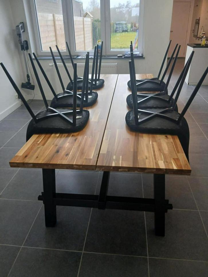 Tafel + 6 stoelen, Maison & Meubles, Mobilier complet, Enlèvement