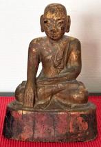 Bouddha en Bois de Birmanie, Fin 18ème Siècle, Antiquités & Art, Enlèvement ou Envoi