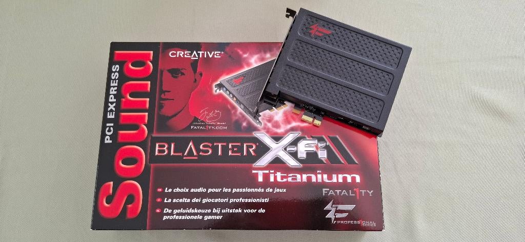 Creative Sound Blaster X-Fi Titanium Fatal1ty Pro, Computers en Software, Geluidskaarten, Zo goed als nieuw, Intern, Ophalen