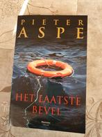 Leesboek pieter aspe het laatste bevel gesigneerd + postzege, Ophalen of Verzenden