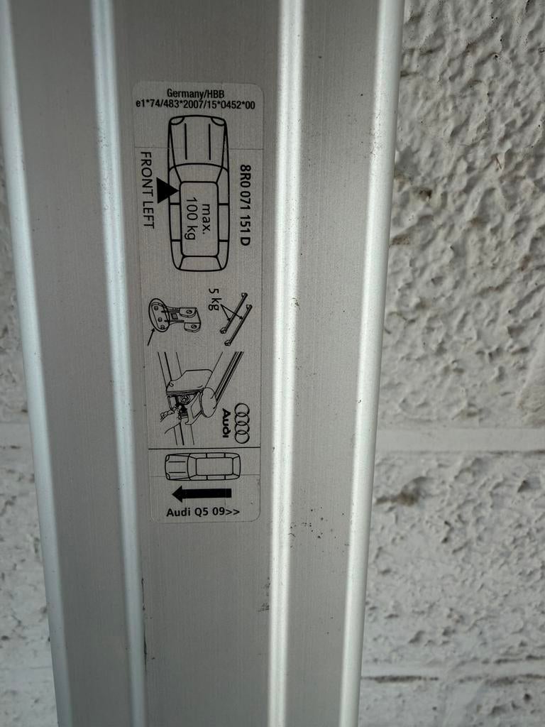 Dakdrager audi Q5, Enlèvement, Comme neuf