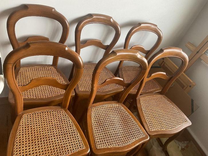 6 ANTIEKE STOELEN - stijl Thonet, Maison & Meubles, Chaises, Utilisé, Cinq, Six Chaises ou plus, Bois, Brun, Enlèvement