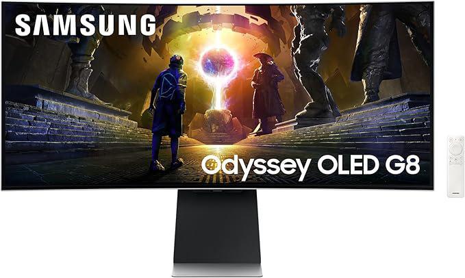 Samsung Odyssey G8 OLED 34 inch Monitor, Computers en Software, Monitoren, Nieuw, 151 t/m 200 Hz, DisplayPort, HDMI, Gaming, Ingebouwde speakers