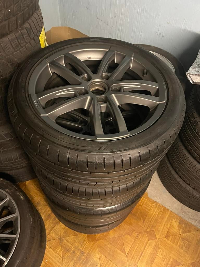 5x130 velgen 18 inch breedset met goede zomerbanden, Auto-onderdelen, Banden en Velgen, Band(en), Zomerbanden, 18 inch, Ophalen