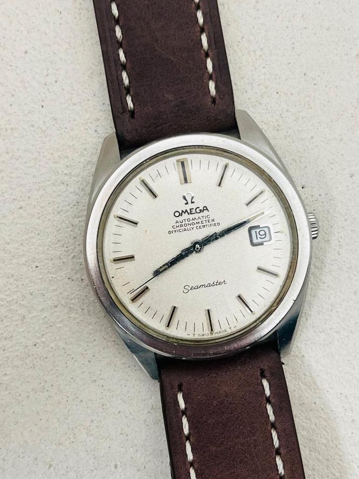 Vintage automatic Omega Seamaster Chronometer horloge, Handtassen en Accessoires, Horloges | Heren, Gebruikt, Polshorloge, Omega