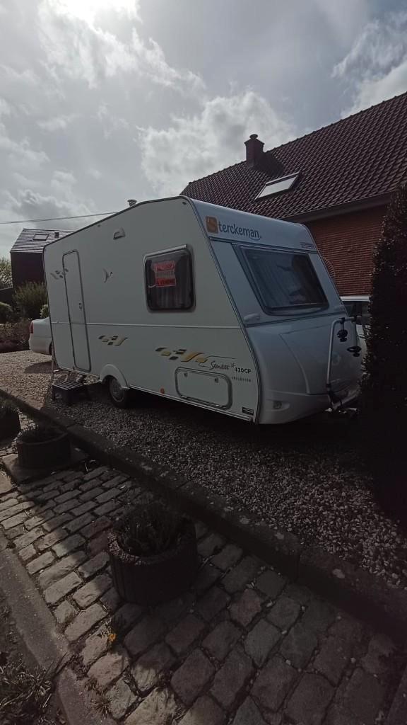 CARAVANISME, Caravans en Kamperen, Caravans, Particulier, tot en met 4, 750 - 1000 kg, Sterckeman, Frans bed, Omvormbare zithoek