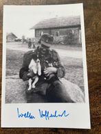 Gesigneerde foto van een Duitse veteraan, Verzamelen, Militaria | Tweede Wereldoorlog, Ophalen of Verzenden, Landmacht, Foto of Poster