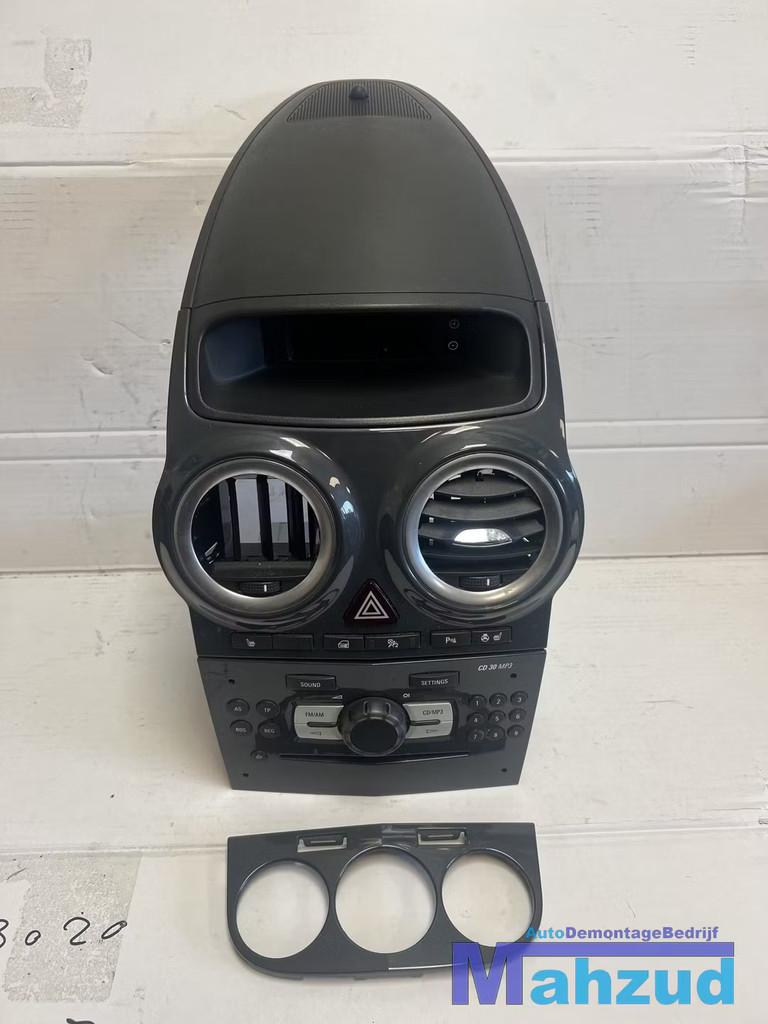 OPEL CORSA D Donker grijs middenconsole radio display 2005-2, Auto-onderdelen, Interieur en Bekleding, Opel, Gebruikt