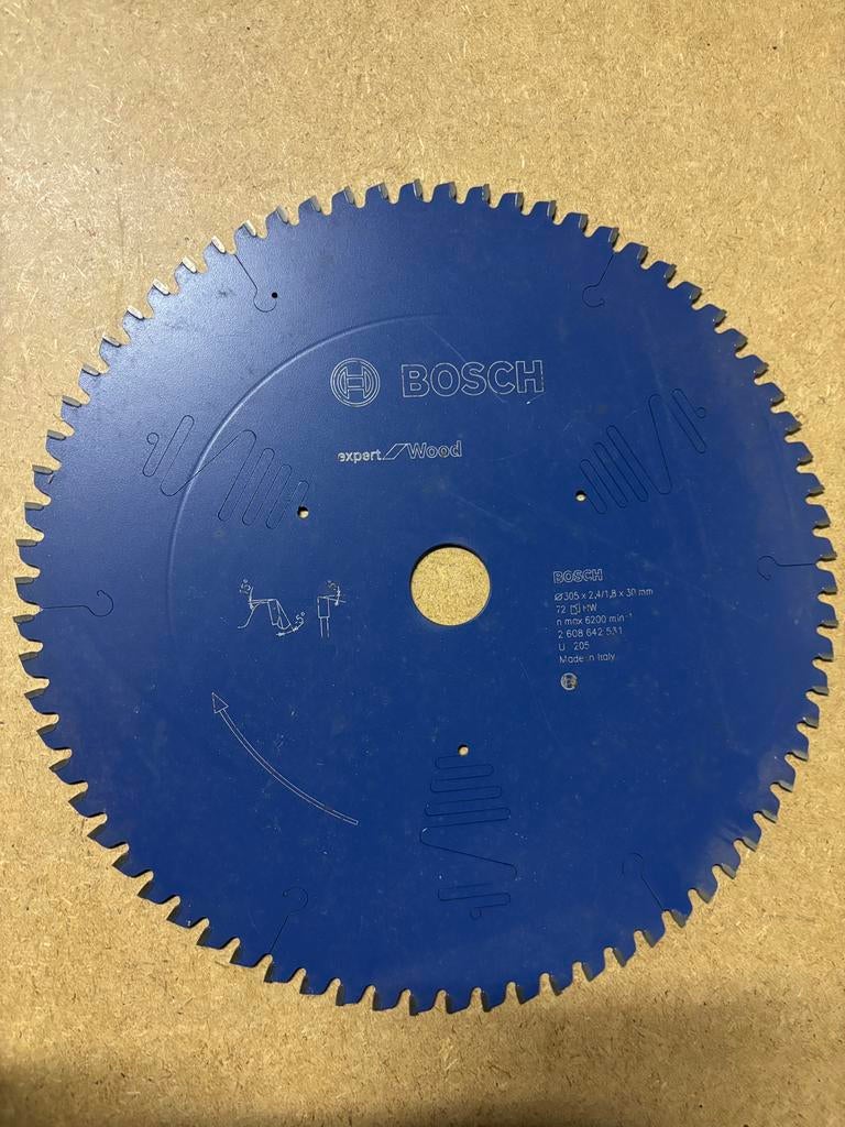 Expert for Wood – Zaagblad Ø305 mm, Doe-het-zelf en Bouw, Gereedschap | Zaagmachines, Zo goed als nieuw, Afkortzaag, Ophalen of Verzenden