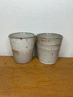 Grijze gouden HK Living 70s Ceramics coffee Mug 200ml 2 stuk, Enlèvement ou Envoi, Comme neuf, Céramique, Autres styles