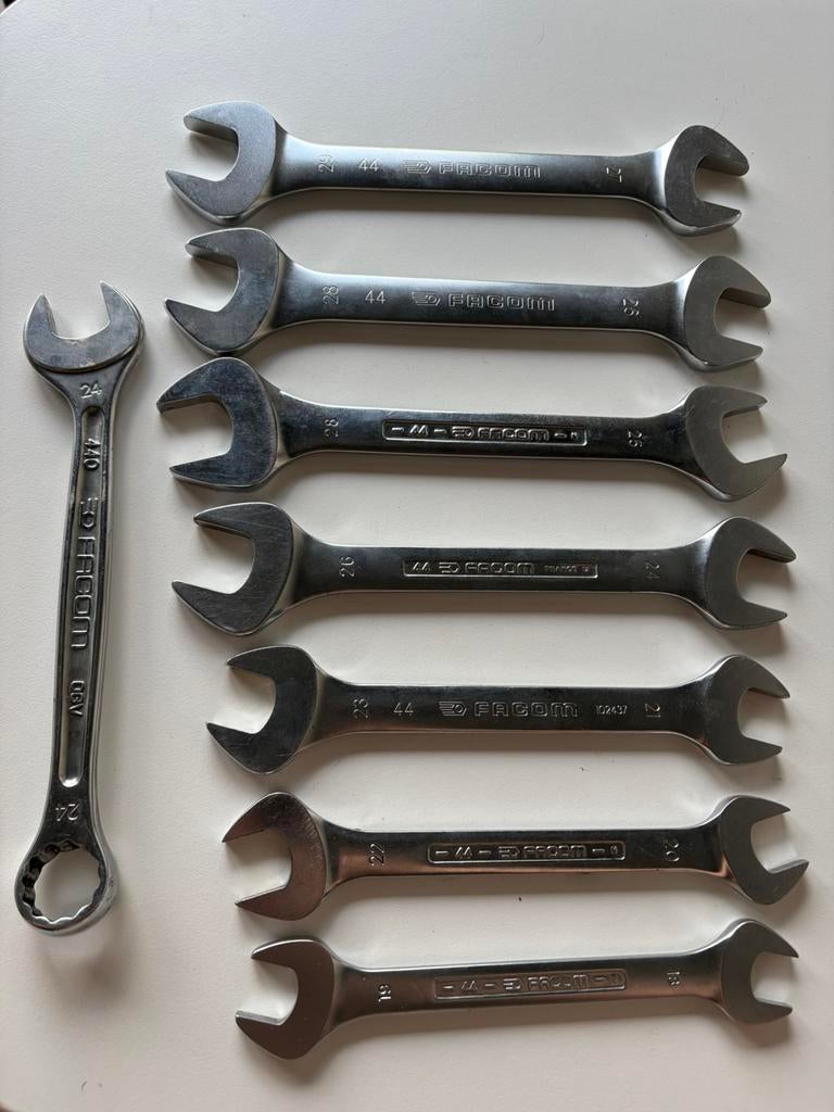 Facom steeksleutels praktisch ongebruikt, Auto diversen, Autogereedschap, Ophalen of Verzenden, Zo goed als nieuw