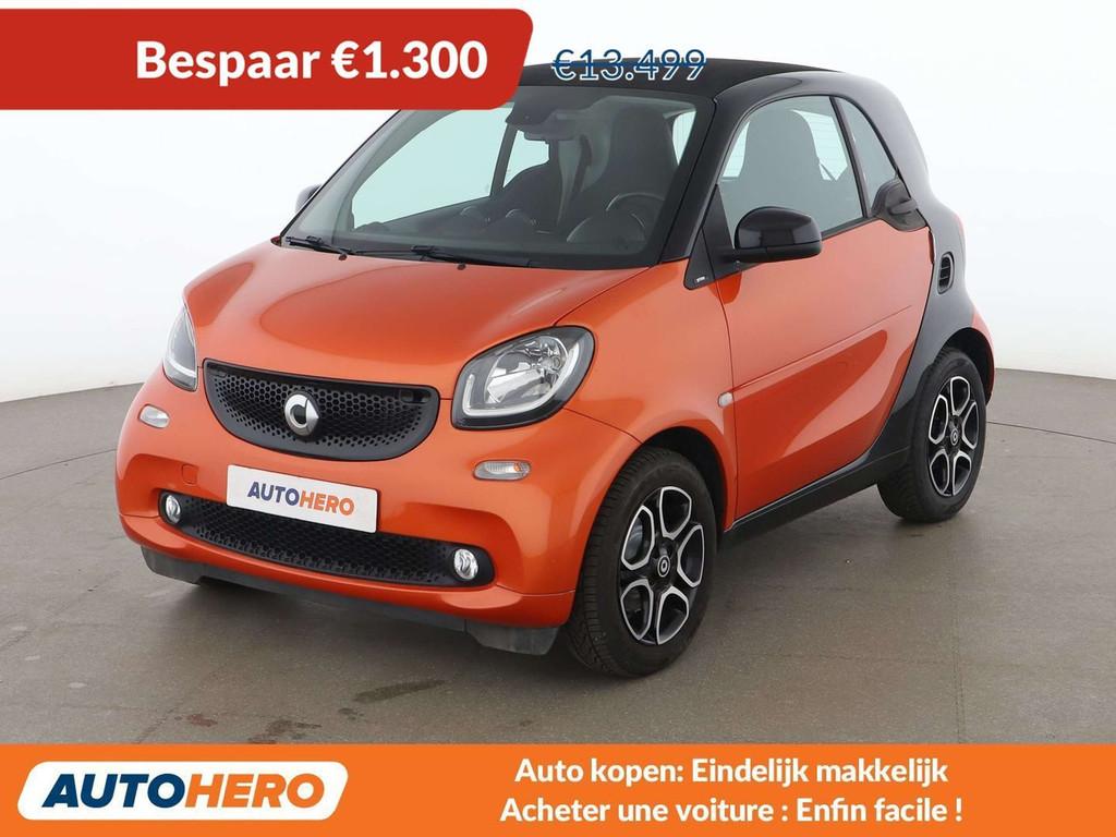 Smart Fortwo 1.0 Basis Prime (bj 2017, automaat), Auto's, Automaat, Achterwielaandrijving, Gebruikt, Zwart