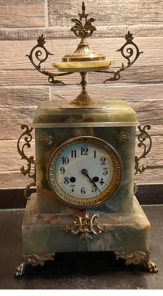 Horloge de cheminée ancienne Japy Freres 1889—, Antiquités & Art, Antiquités | Horloges, Enlèvement ou Envoi