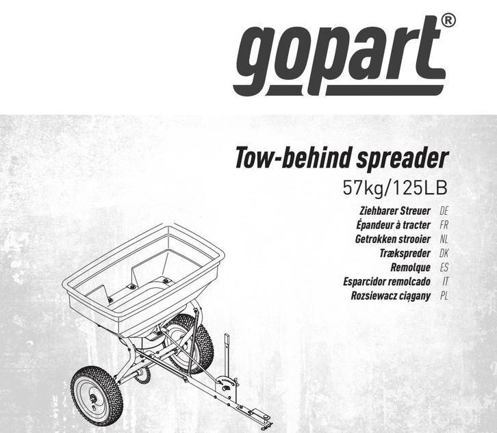 GOPART, kunstmeststrooier getrokken 56 kg, Zakelijke goederen, Landbouw | Werktuigen, Overige, Overige typen, Ophalen