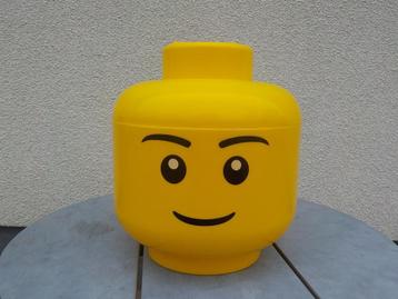 originele hele grote opbergdoos Lego hoofd minifig 8,5 liter beschikbaar voor biedingen