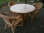 Bistro tafel, Tuin en Terras, Ophalen, Gebruikt, Rotan