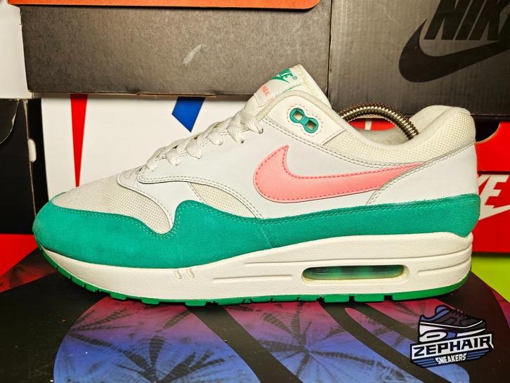Nike Air Max 1 'Watermelon' EU46 2017, Kleding | Heren, Schoenen, Gedragen, Sneakers, Overige kleuren, Ophalen of Verzenden