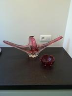 glazen schaal en glazen asbak, Enlèvement, Utilisé