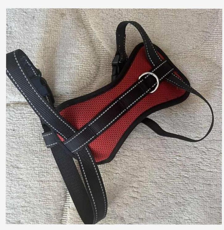 Dubbel hondentuig, harnas Flamingo, Animaux & Accessoires, Laisses pour chiens, Comme neuf, Enlèvement ou Envoi