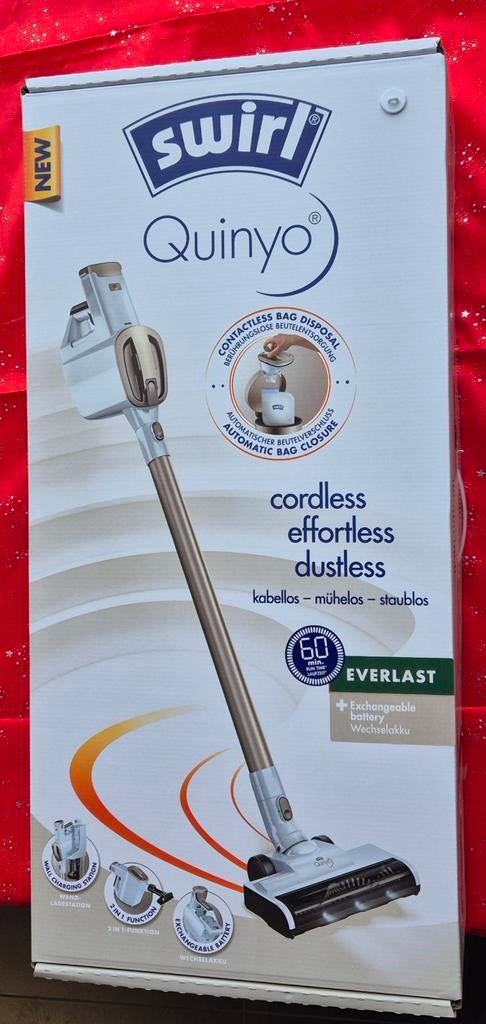 Swirl Quinyo Everlast, Ophalen, Nieuw, Stofzak, Stofzuiger