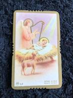 Devotie prentje Engel met harp en baby Jezus op kribbe AR E8, Ophalen of Verzenden, Christendom | Katholiek, Zo goed als nieuw