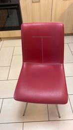 6 rode xooon stoelen, Huis en Inrichting, Stoelen, Ophalen, Gebruikt, Leer, Modern