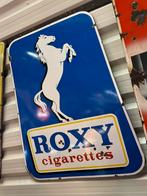 Panneau d'affichage en émail pour cigarettes ROXY, Enlèvement ou Envoi, Utilisé, Panneau publicitaire