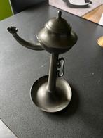 Olielampje in tin, Antiek en Kunst, Ophalen