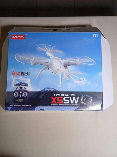 Syma Drone X5SW WiFi FPV RC 2,4 GHz 4 CH 6 axes RTF 2 MP HD, Audio, Tv en Foto, Drones, Nieuw, Drone met camera, Ophalen of Verzenden