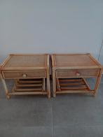 Midcentury ladekastjes in bamboe en rotan, Ophalen, Zo goed als nieuw