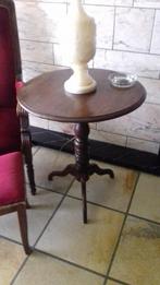 Antieke mahoniehouten ronde salontafel, Ophalen