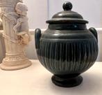 Petit pot couvert en vieux Thourout, terre cuite, Antiquités & Art