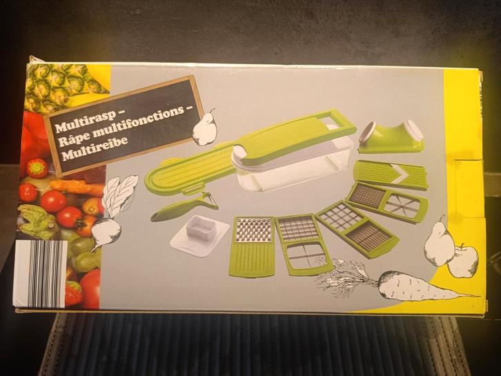 Multirasp en spiraalsnijder nieuw in doos, Huis en Inrichting, Keuken | Bestek, Ophalen