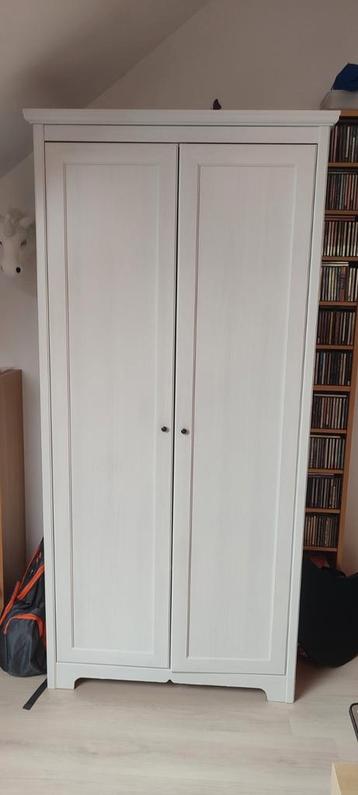 Ikea kleerkast wit hout erg nette staat 91*190*54cm beschikbaar voor biedingen