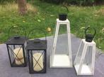 4 windlichten, Ophalen, Gebruikt, Kaars
