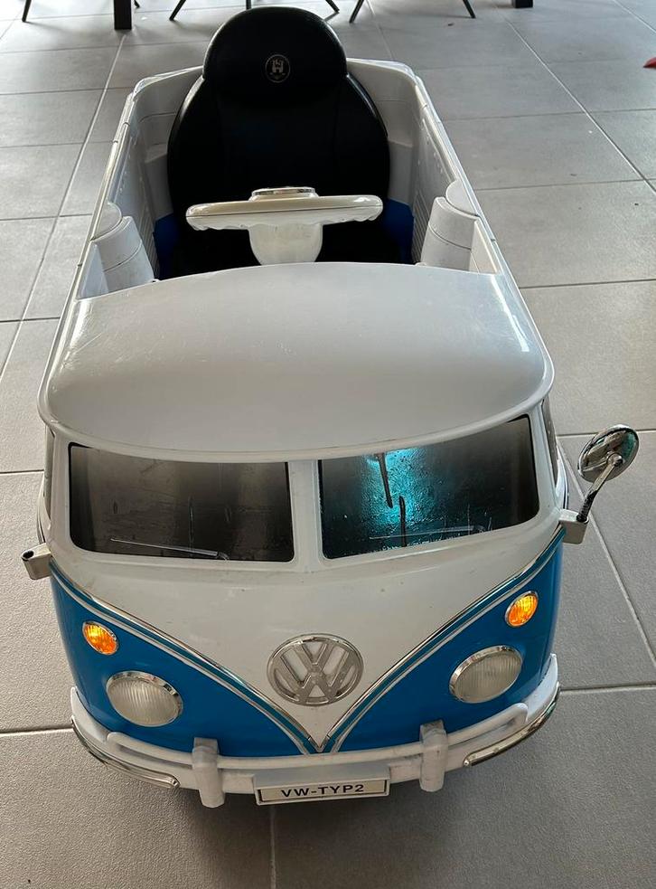 Elektrische kinderauto - Volkswagen T1 Samba bus, Kinderen en Baby's, Speelgoed | Buiten | Accuvoertuigen, Gebruikt, Ophalen