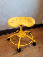 Vintage ikea traktor stool kruk geel, Ophalen, Gebruikt, Geel, Bureaukruk