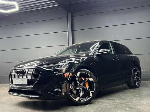 Audi e-tron 55 Quattro / S line / 95 kWh / All Black, Auto's, Audi, Bedrijf, Te koop, e-tron, ABS, Achteruitrijcamera, Adaptive Cruise Control