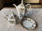 Théière, sucrier et sous-coupe Art Déco Eliag, Antiquités & Art, Antiquités | Services (vaisselle) complet, Enlèvement