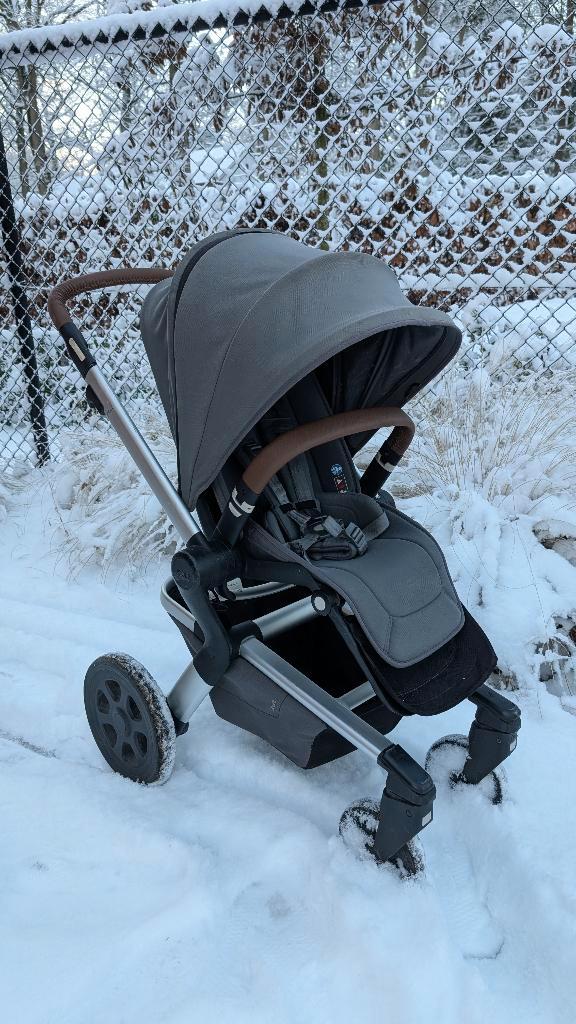 Joolz Hub - Grey stroller met hippo Grey Cocoon, Kinderen en Baby's, Buggy's, Zo goed als nieuw, Overige merken, Duomodel, Verstelbare rugleuning