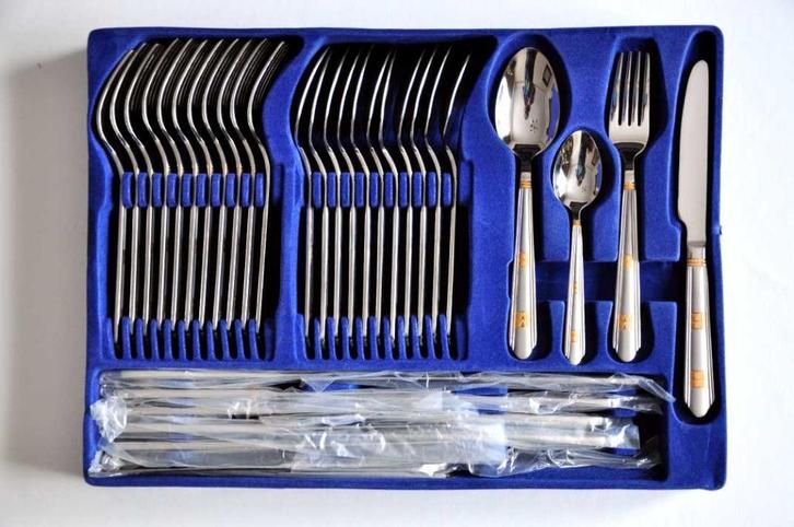 Nieuw Bestek Tischner 72 delig met echt gouden detail, Huis en Inrichting, Overige Huis en Inrichting, Nieuw, Ophalen